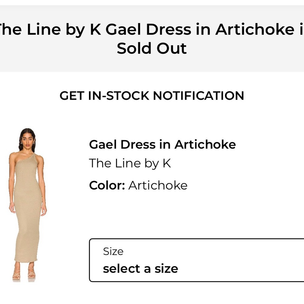 The Line by K One Shoulder Dress in Artichoke Green